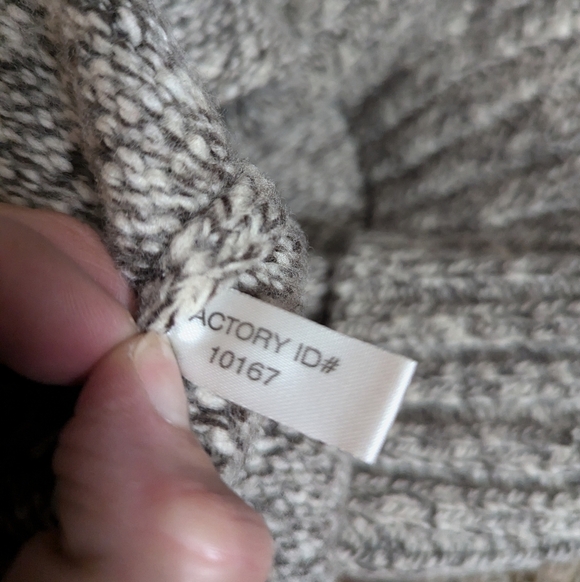 Y2K Express Wool Blend Turtleneck Sweater Gray Marled Chunky Knit Size Large - Picture 8 of 8